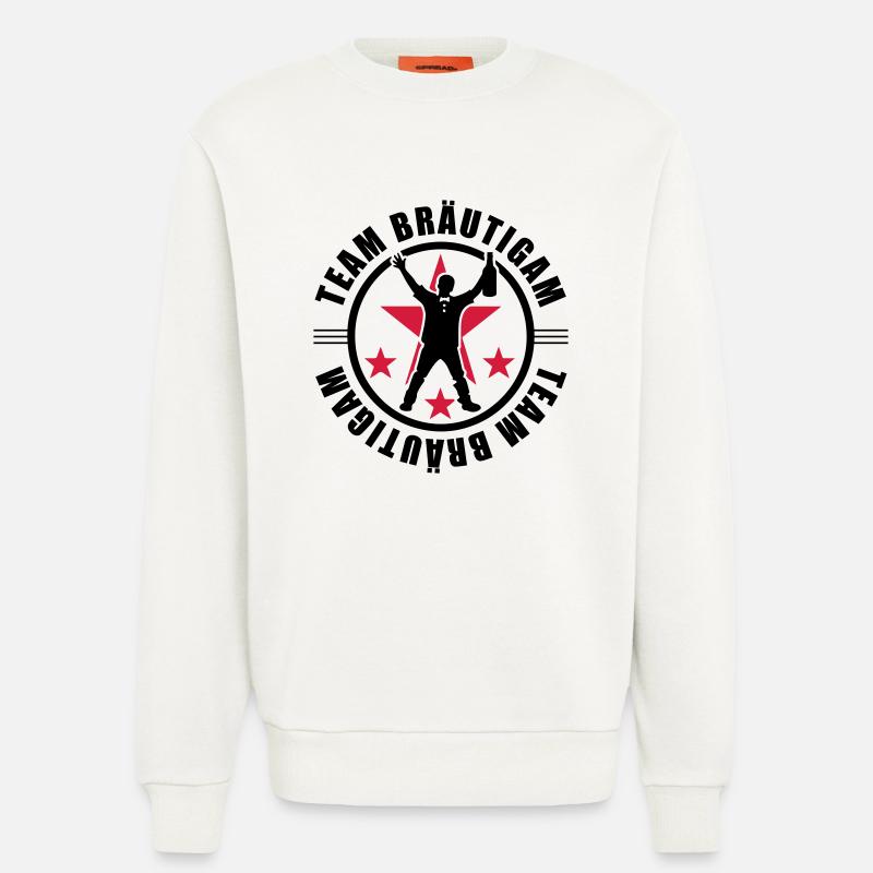 Team Bräutigam Hochzeit - Sweatshirt - made by SPREAD  - OFF WHITE