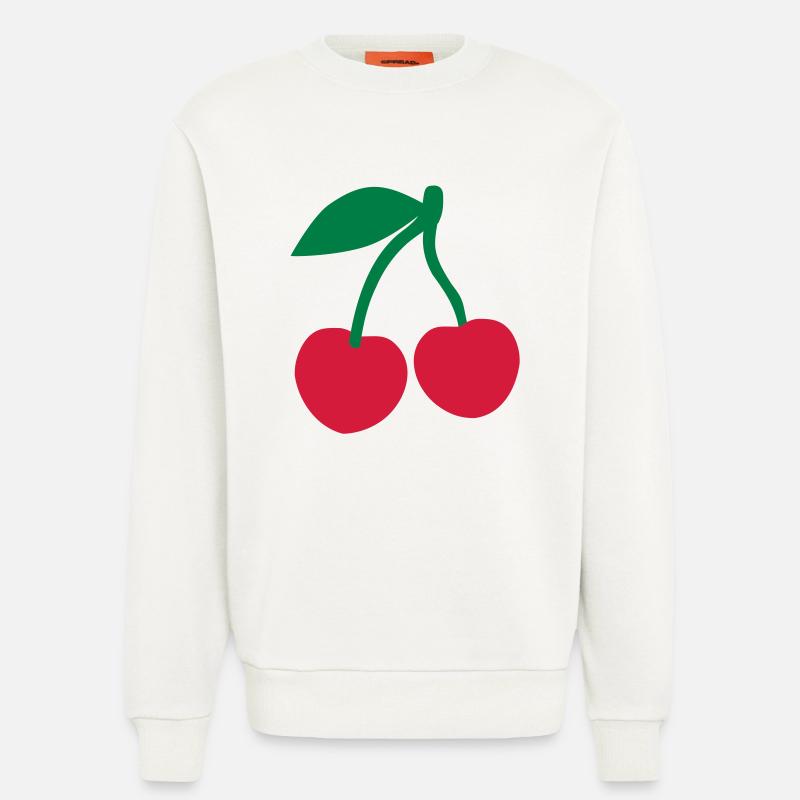 Cherries - Sweatshirt - made by SPREAD  - OFF WHITE