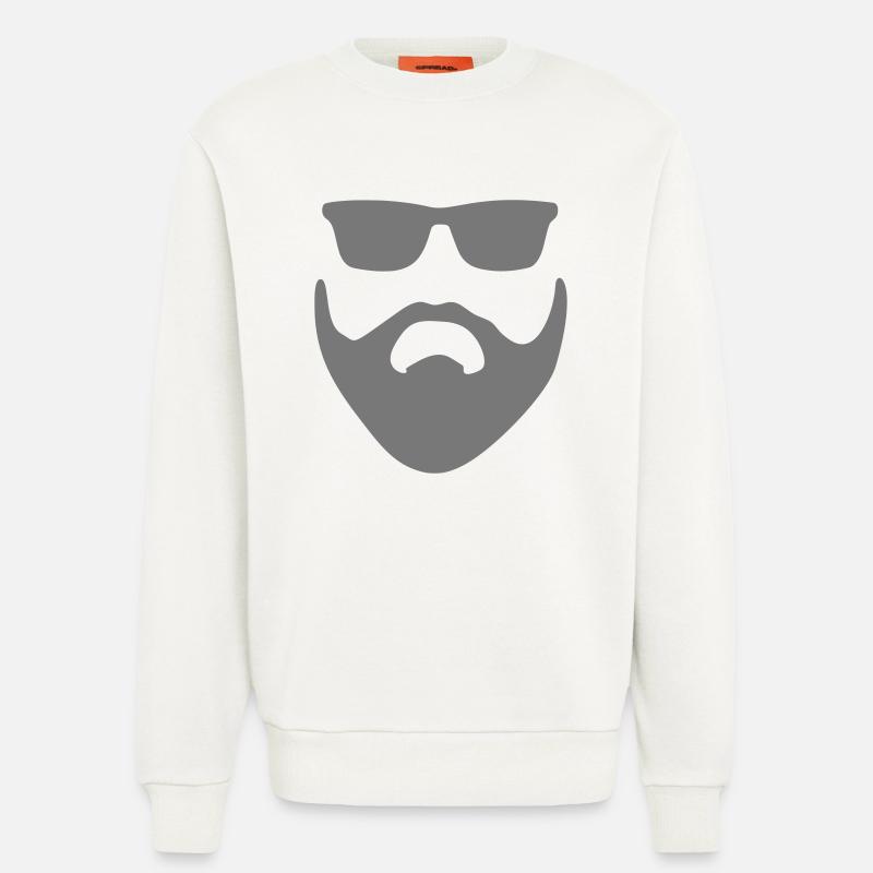 Beard Bart - Sweatshirt - made by SPREAD  - OFF WHITE