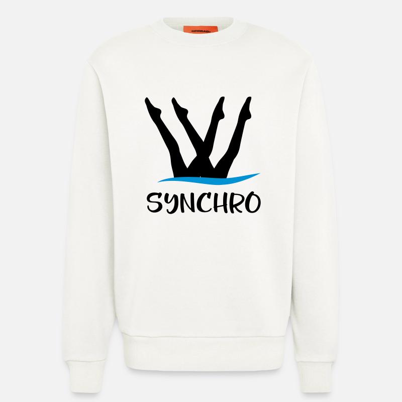Synchronschwimmen - Sweatshirt - made by SPREAD  - OFF WHITE