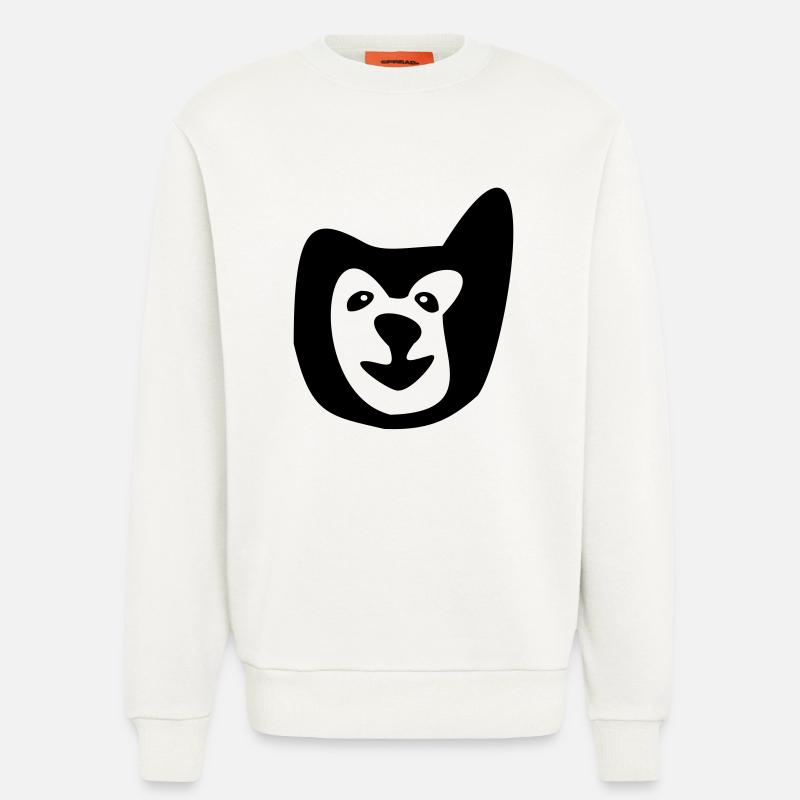 Einohr Bär - Sweatshirt - made by SPREAD  - OFF WHITE