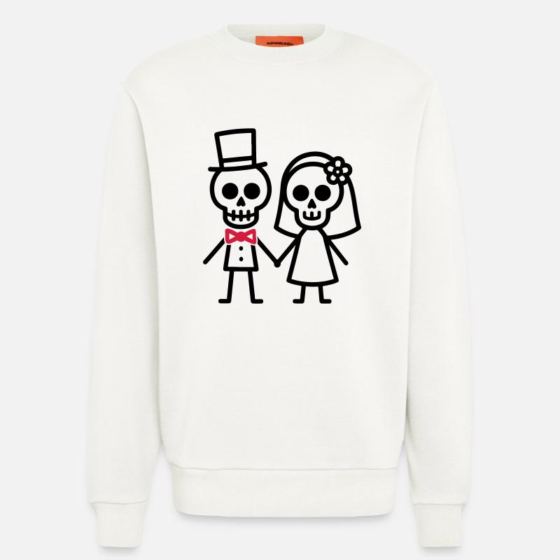Hochzeit Ehepaar - Sweatshirt - made by SPREAD  - OFF WHITE