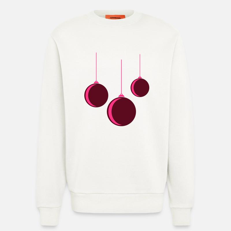 Weihnachtskugel 3 - Sweatshirt - made by SPREAD  - OFF WHITE