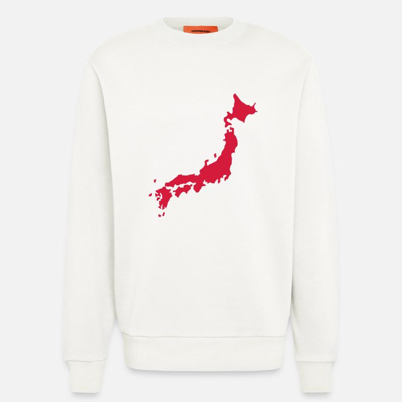 Japan - Sweatshirt - made by SPREAD  - OFF WHITE