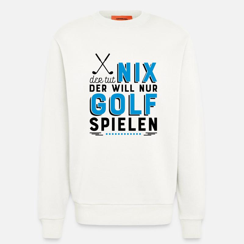 Golf spielen - Sweatshirt - made by SPREAD  - OFF WHITE