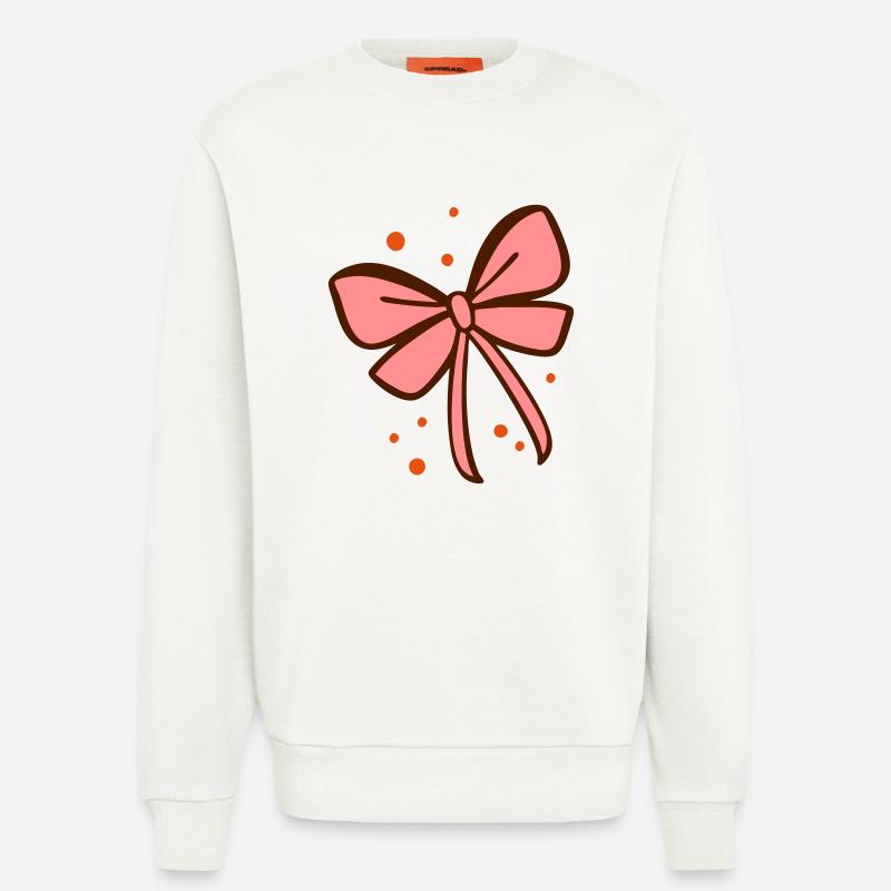 Schleife Geschenkschleife - Sweatshirt - made by SPREAD  - OFF WHITE
