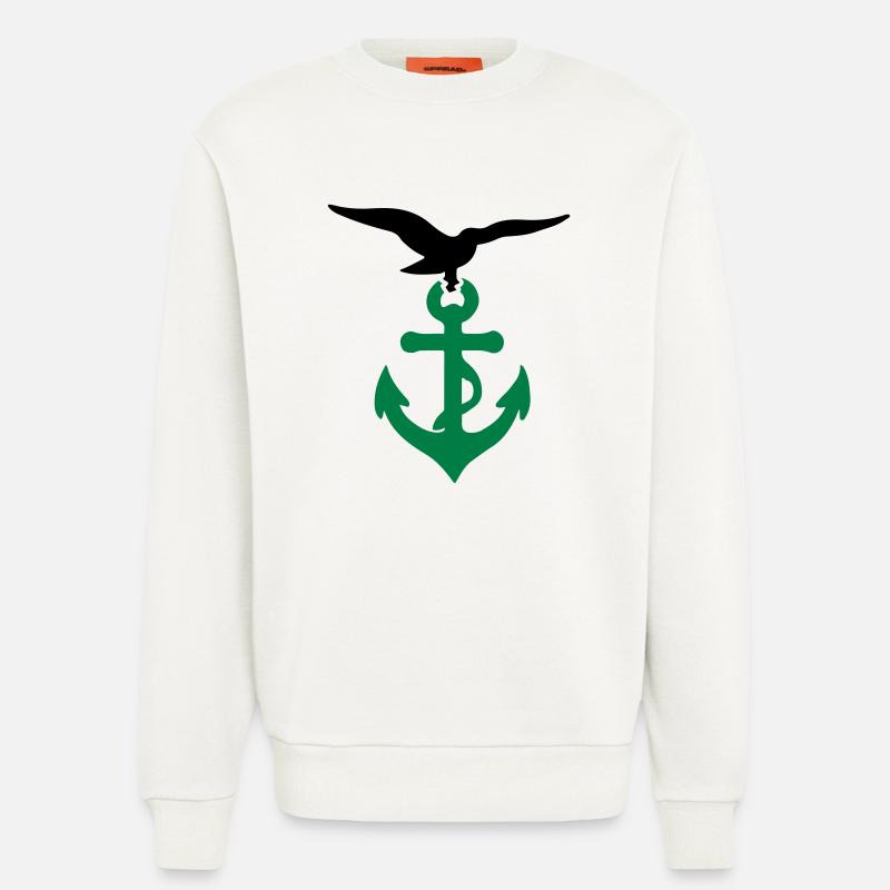Anker Möwe - Sweatshirt - made by SPREAD  - OFF WHITE