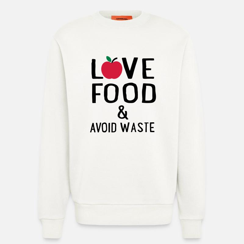 Lebensmittelverschwendung - Sweatshirt - made by SPREAD  - OFF WHITE