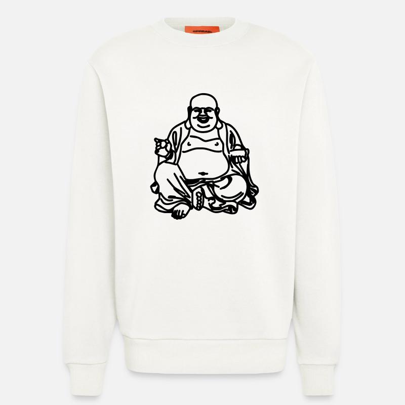 buddha - Sweatshirt - made by SPREAD - OFF WHITE