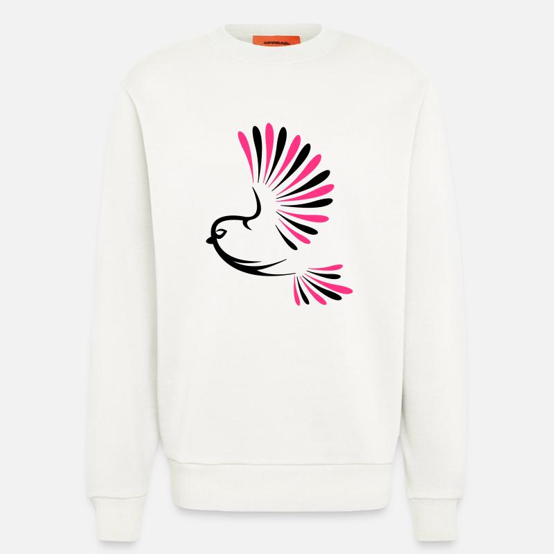 bird_2 - Sweatshirt - made by SPREAD  - OFF WHITE