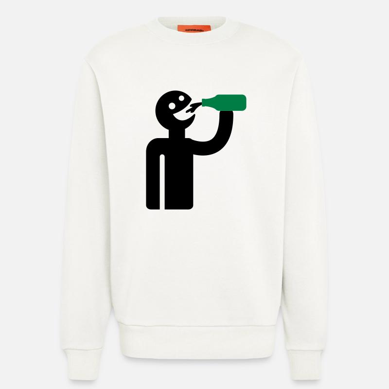 Säufer - Trinker - Sweatshirt - made by SPREAD  - OFF WHITE