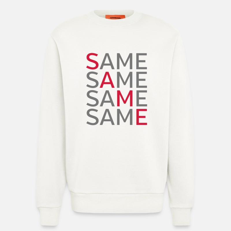 Same Same Same Same - Sweat bio décontracté fabriqué en UE - OFF WHITE
