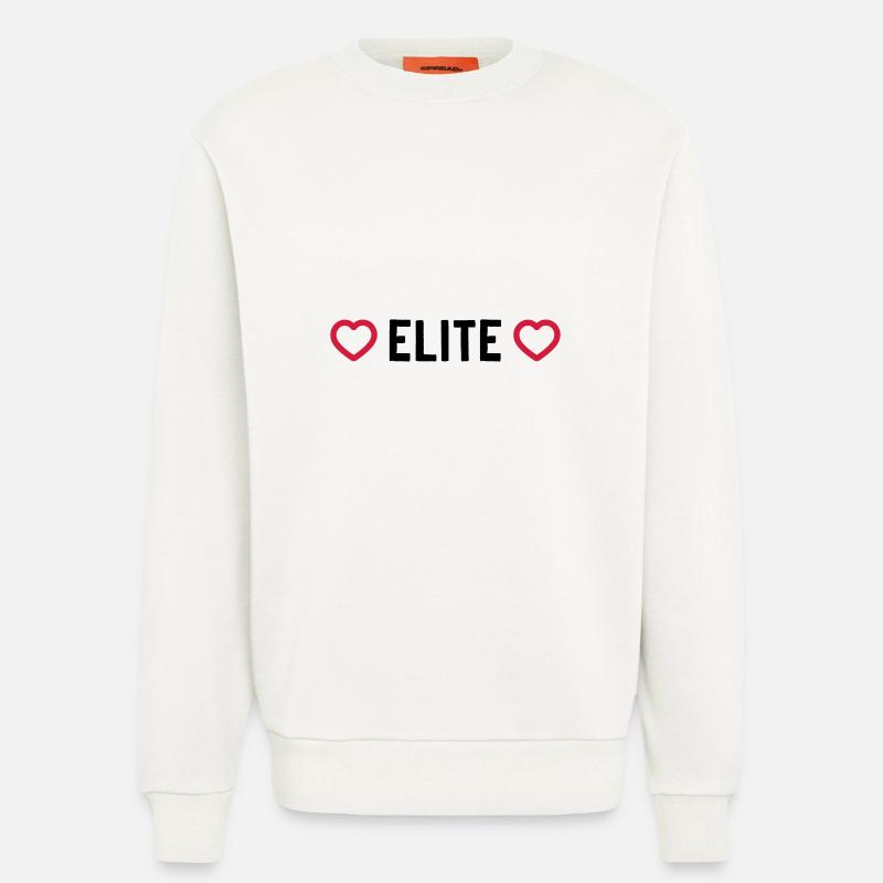 Elite Heart - Sweatshirt - made by SPREAD  - OFF WHITE
