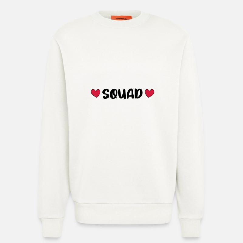 Squad Herz - Sweatshirt - made by SPREAD  - OFF WHITE