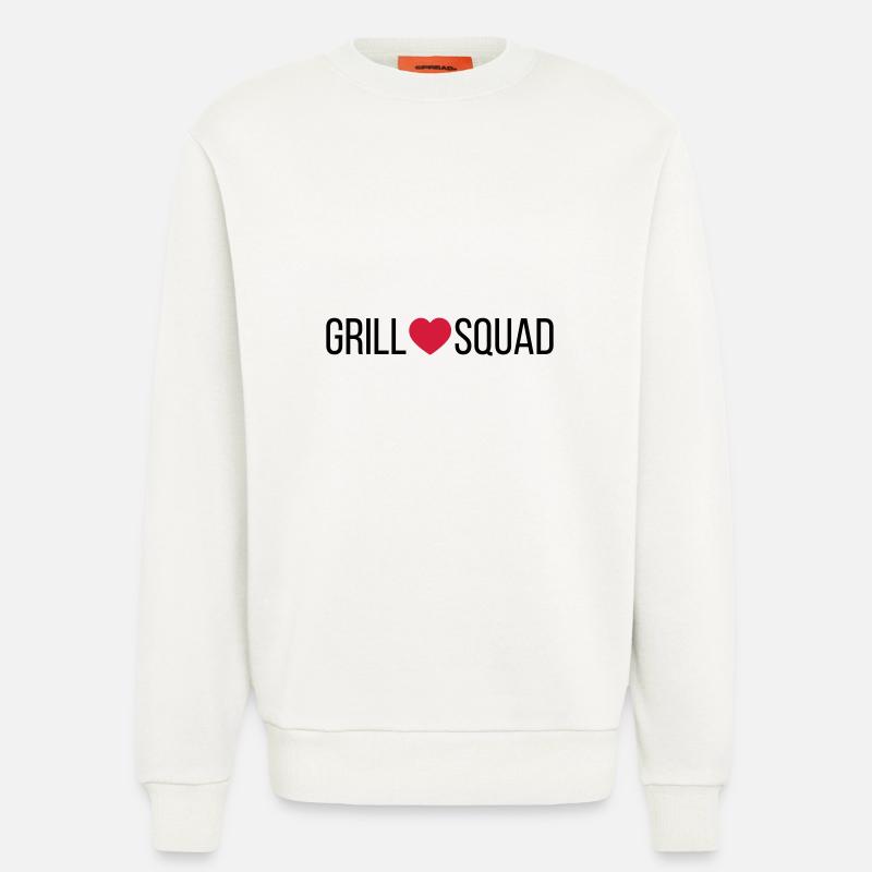 Grill Squad Herz - Sweatshirt - made by SPREAD  - OFF WHITE