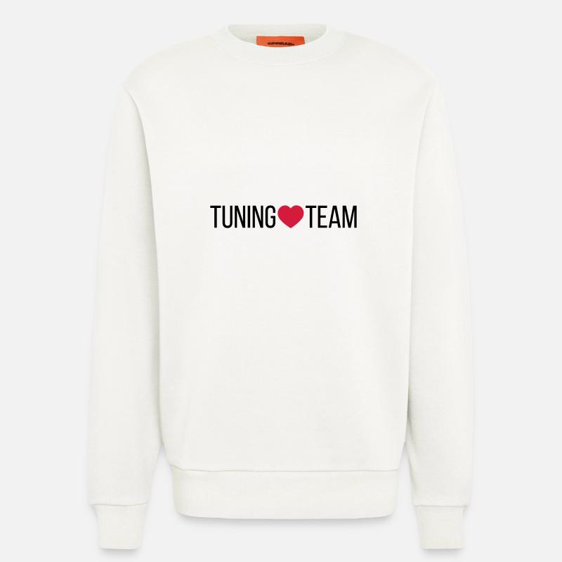 Tuning Team Herz - Sweatshirt - made by SPREAD  - OFF WHITE
