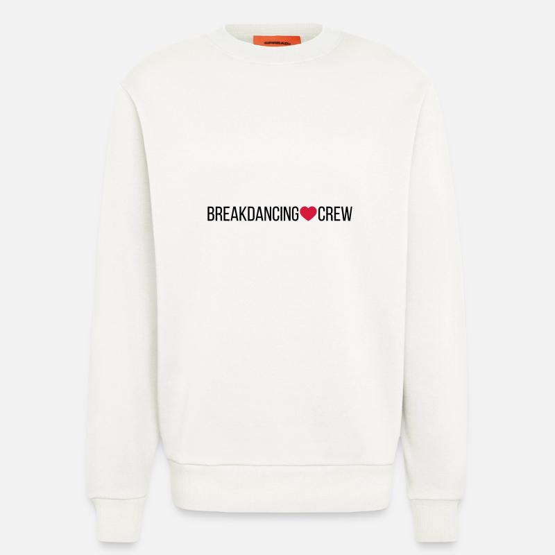 Breakdancing Crew Heart - Sweatshirt - made by SPREAD  - OFF WHITE