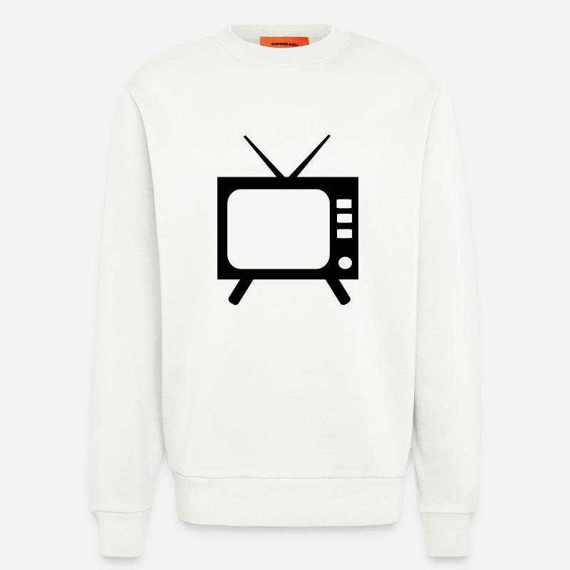 Fernseher - Sweatshirt - made by SPREAD  - OFF WHITE