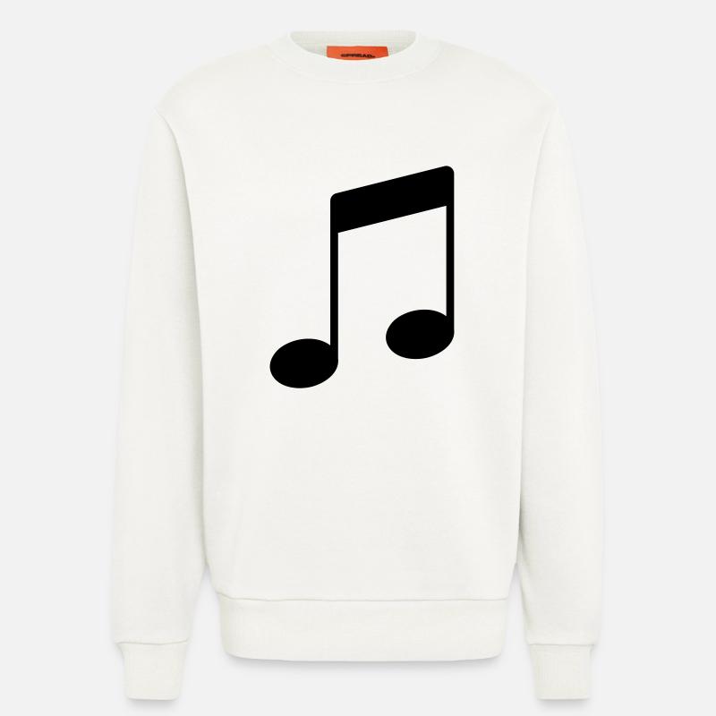 note_icon - Sweatshirt - made by SPREAD  - OFF WHITE