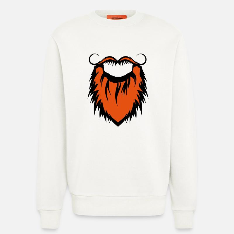 Bart und Schnurrbart 20122 - Sweatshirt - made by SPREAD  - OFF WHITE