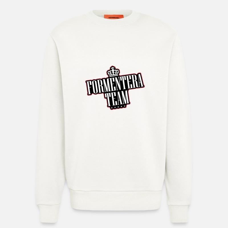 L’équipe Formentera - Sweat bio décontracté fabriqué en UE - OFF WHITE