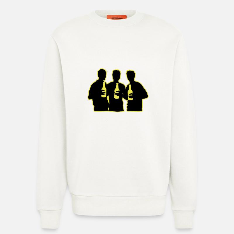 Équipe Bière Équipe - Sweat bio décontracté fabriqué en UE - OFF WHITE