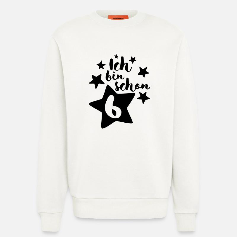 Ich bin schon Sechs! - Sweatshirt - made by SPREAD  - OFF WHITE