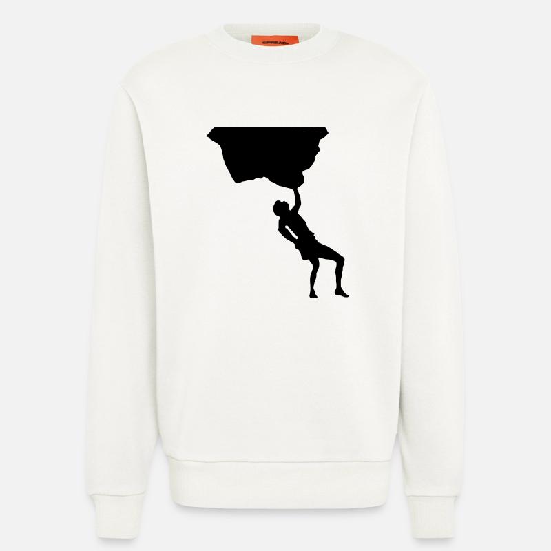 Freeclimbing - Freiklettern - Sweatshirt - made by SPREAD  - OFF WHITE