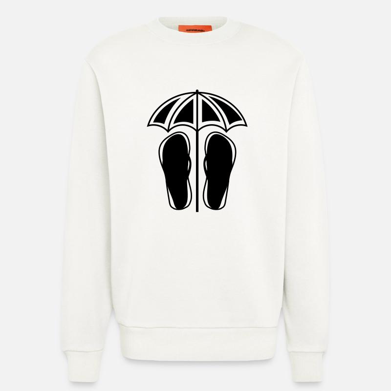 flipflops schirm - Sweatshirt - made by SPREAD  - OFF WHITE