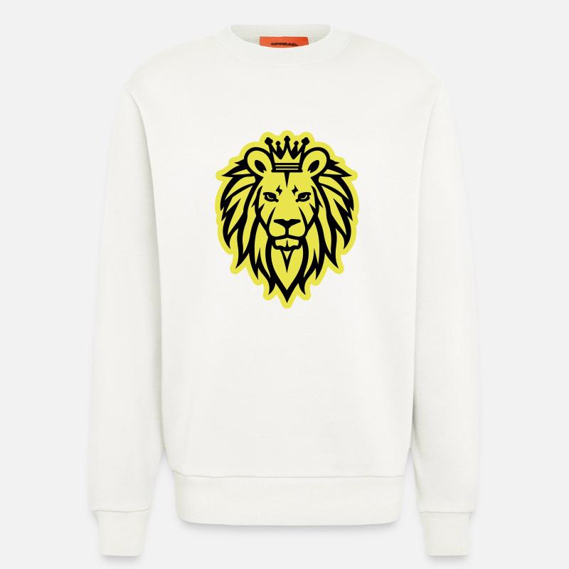 Löwe Krone Logo - Sweatshirt - made by SPREAD  - OFF WHITE