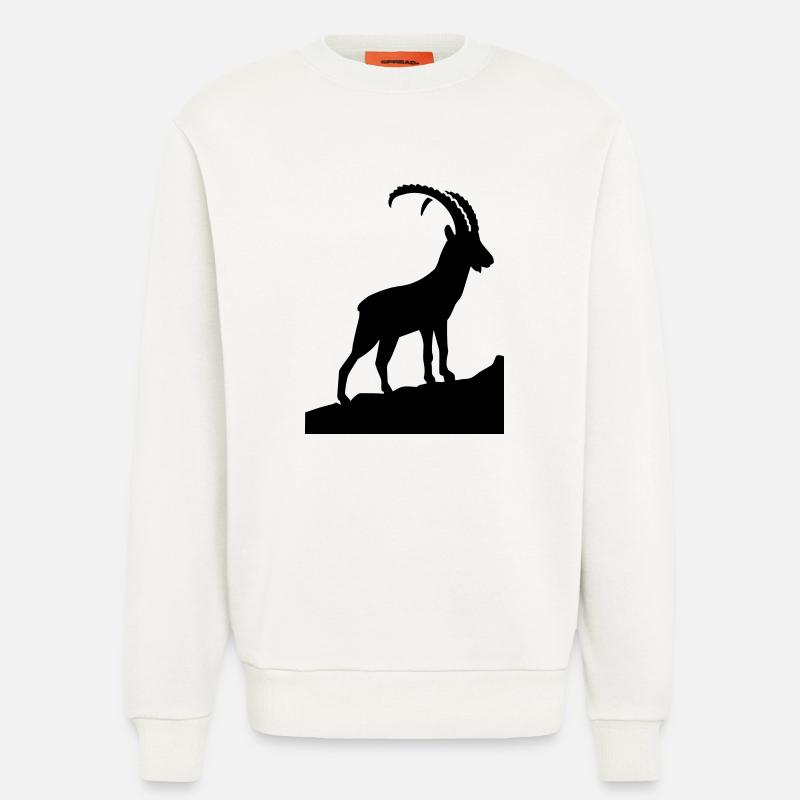 Steinbock - Sweatshirt - made by SPREAD - OFF WHITE