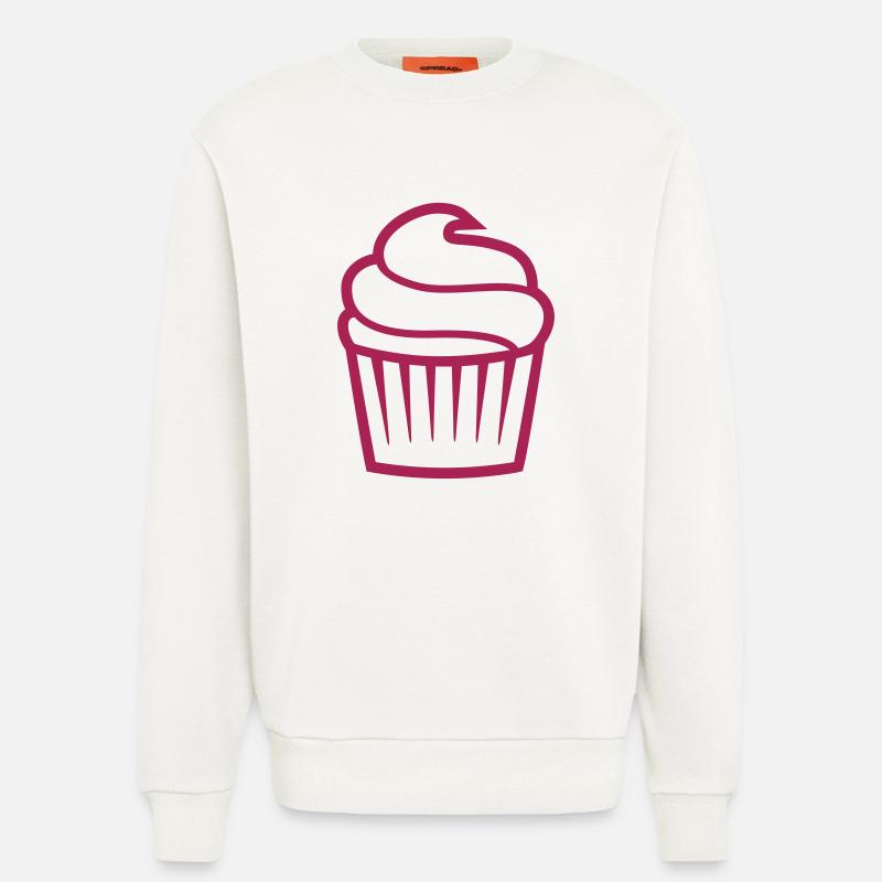 Cupcake einfarbig - Sweatshirt - made by SPREAD  - OFF WHITE