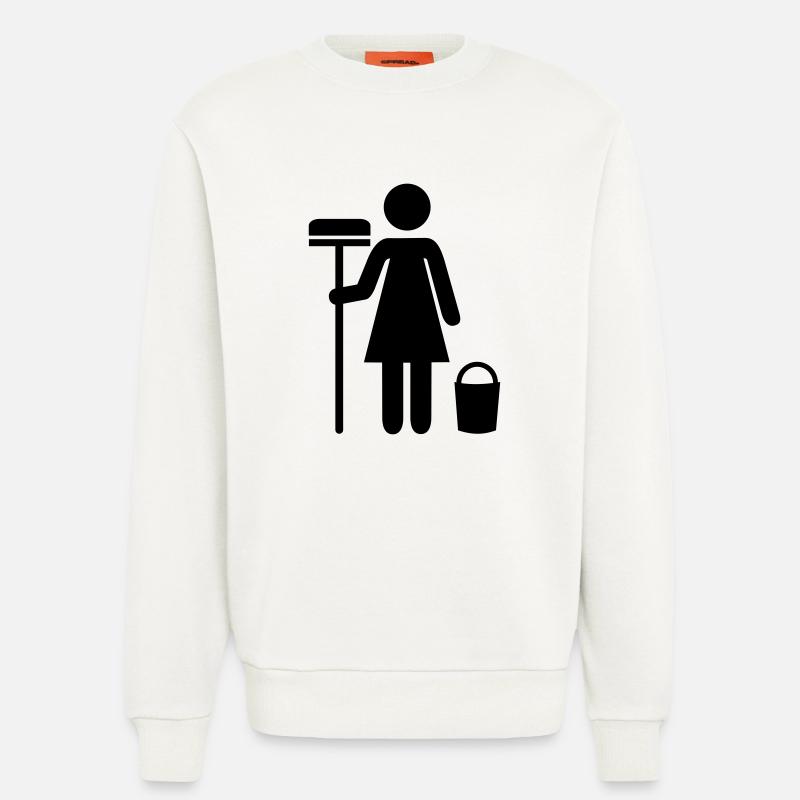 Putzfrau - Sweatshirt - made by SPREAD  - OFF WHITE