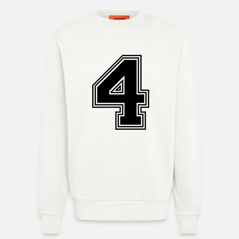 4_Nummer_4_(s31) - Sweatshirt - made by SPREAD  - OFF WHITE