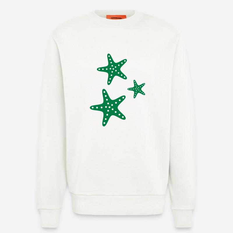Seesterne - Sweatshirt - made by SPREAD  - OFF WHITE