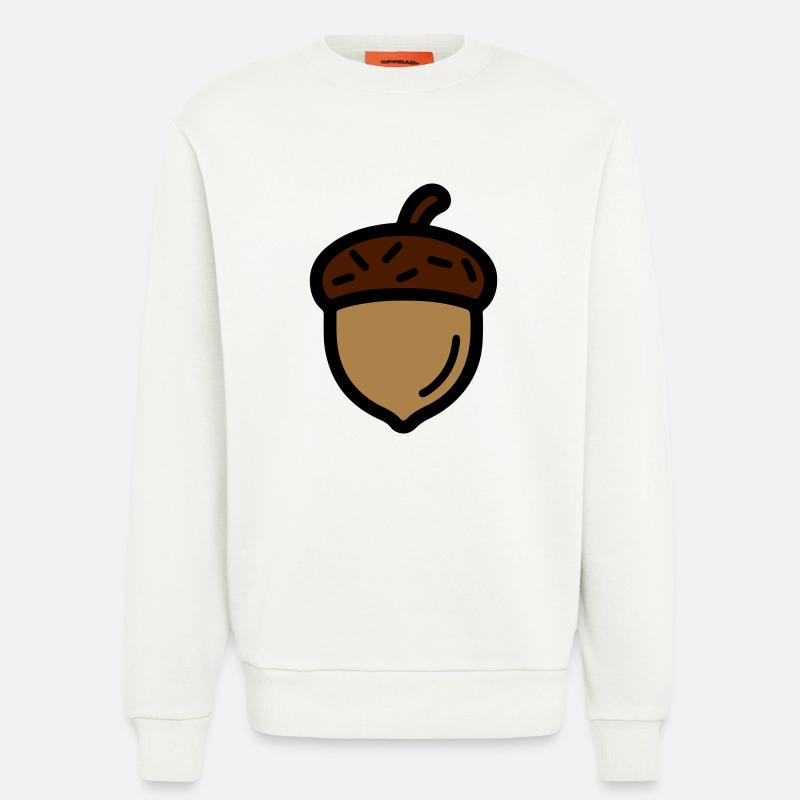 Eichel Herbst Eiche - Sweatshirt - made by SPREAD  - OFF WHITE