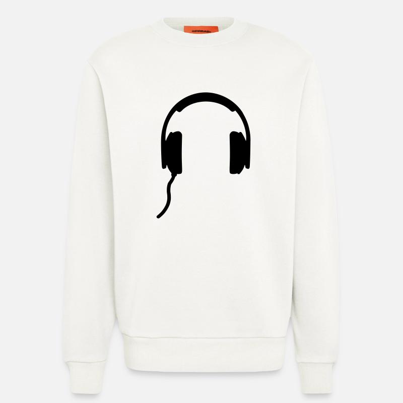 Kopfhörer - Sweatshirt - made by SPREAD  - OFF WHITE