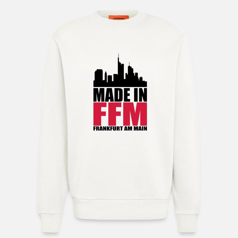 Fait à Francfort - Sweat bio décontracté fabriqué en UE - OFF WHITE