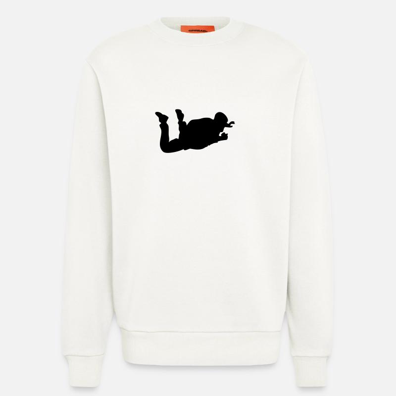 Skydiver - Sweatshirt - made by SPREAD  - OFF WHITE
