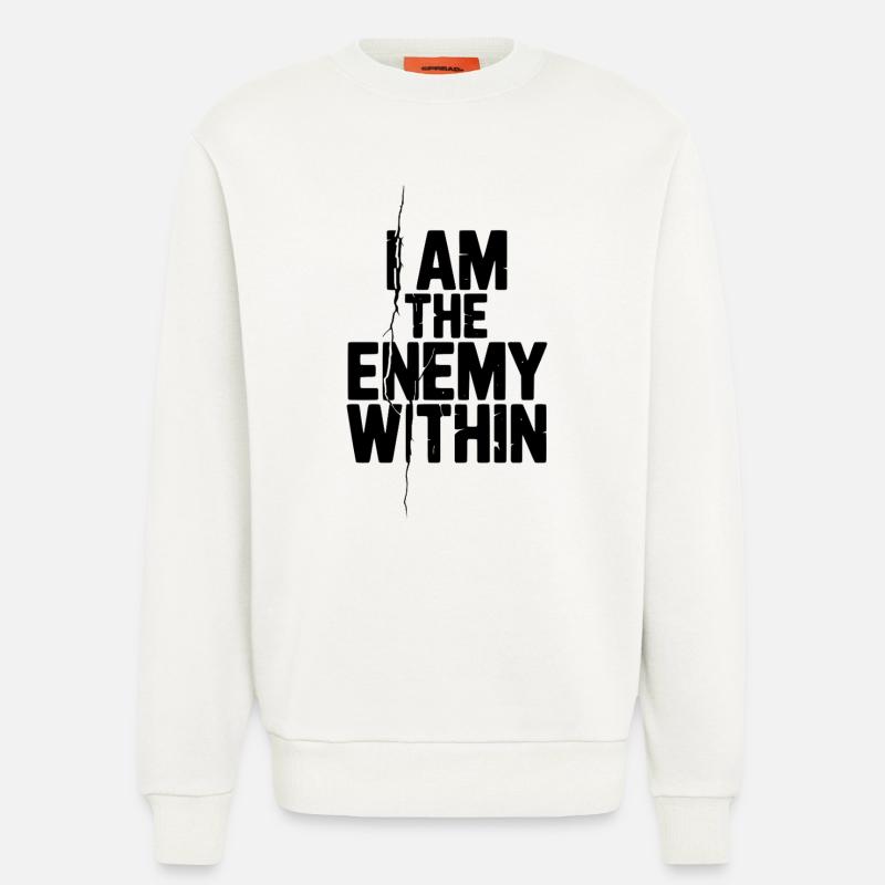 Ich bin der innere Feind - Sweatshirt - made by SPREAD  - OFF WHITE