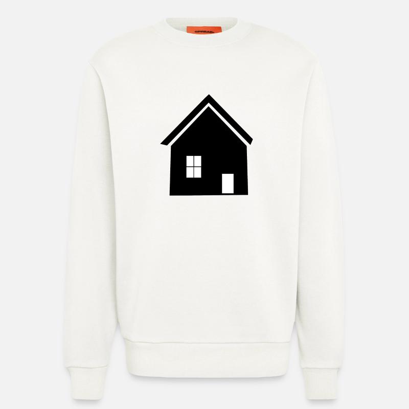 Constructeurs Architecte Maison Maisons Immobilier - Sweat bio décontracté fabriqué en UE - OFF WHITE