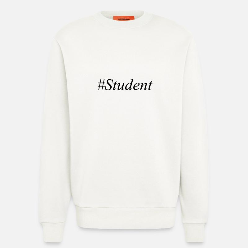#Student Logo Schwarz - Sweatshirt - made by SPREAD  - OFF WHITE
