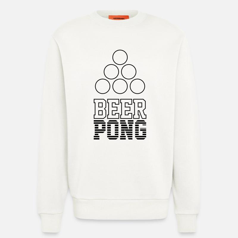 Bier Pong Logo 7 - Sweatshirt - made by SPREAD - OFF WHITE