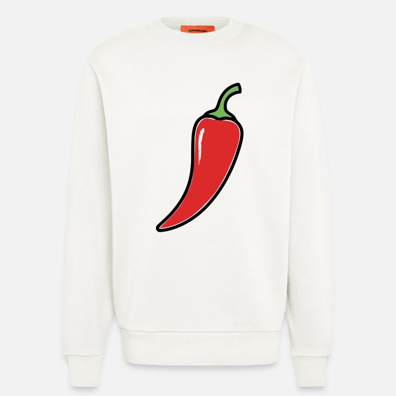 Chili Schote Scharf Comic - Sweatshirt - made by SPREAD  - OFF WHITE
