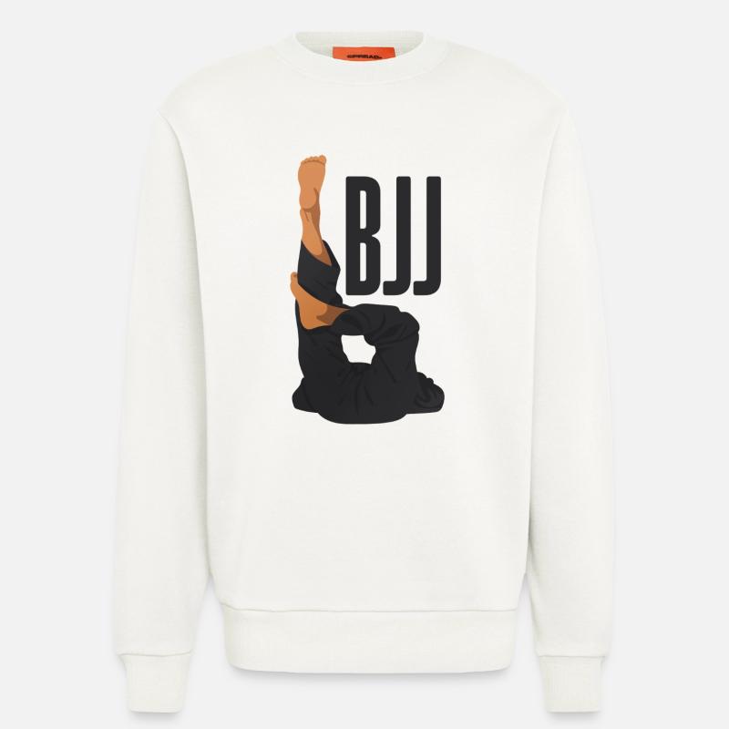 BJJ Techniques: Triangle - Sweatshirt - made by SPREAD - OFF WHITE