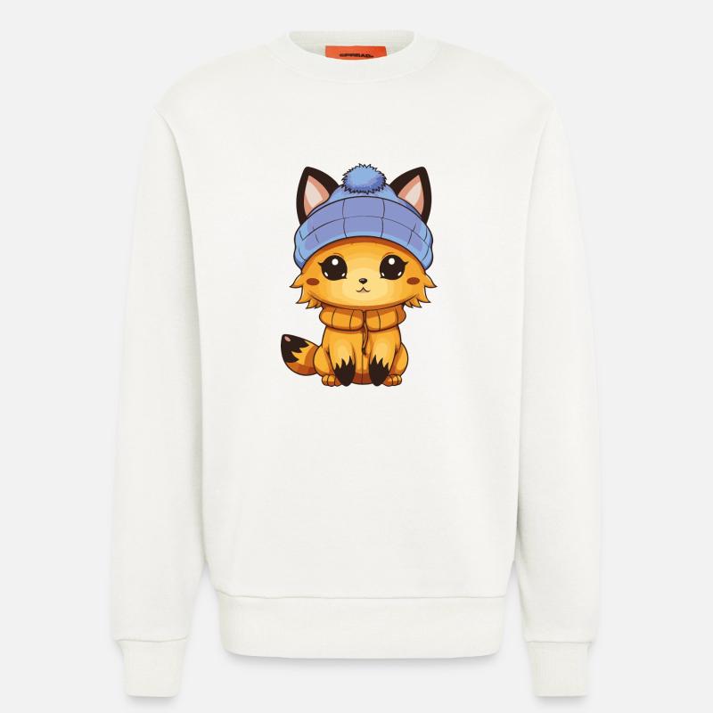 Fuchs Comic - Sweatshirt - made by SPREAD  - OFF WHITE