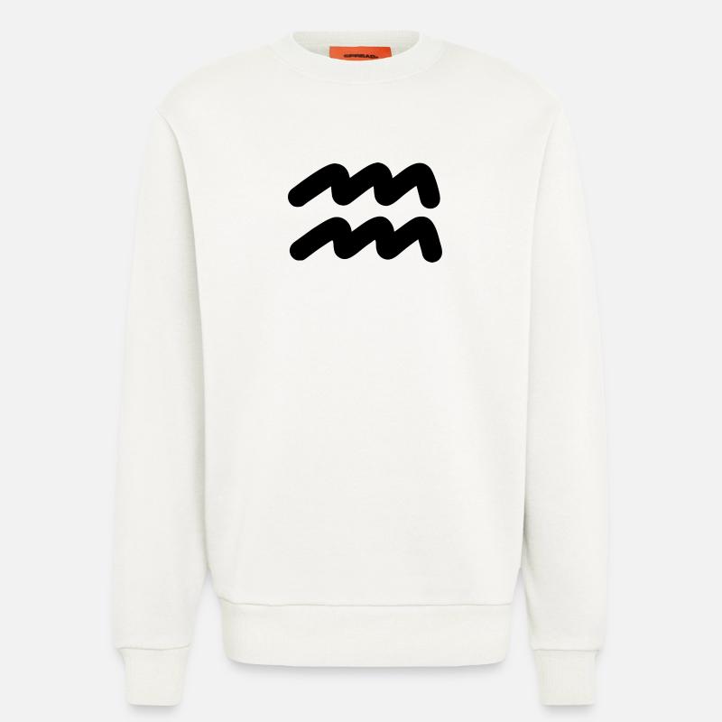 Wassermann Sternzeichen Wassermann - Sweatshirt - made by SPREAD  - OFF WHITE