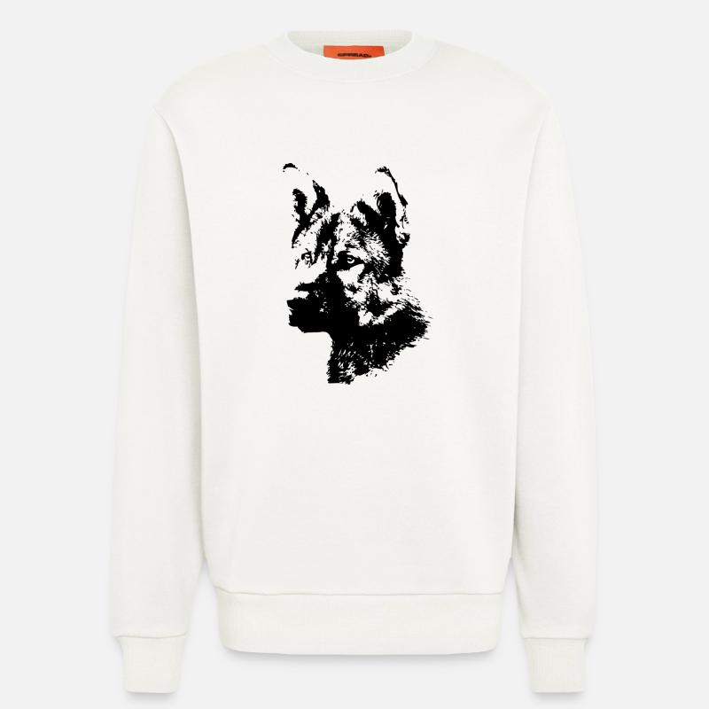 schaeferhund - Sweatshirt - made by SPREAD  - OFF WHITE
