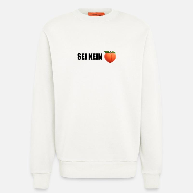 Sei Kein Peach - Sweatshirt - made by SPREAD  - OFF WHITE