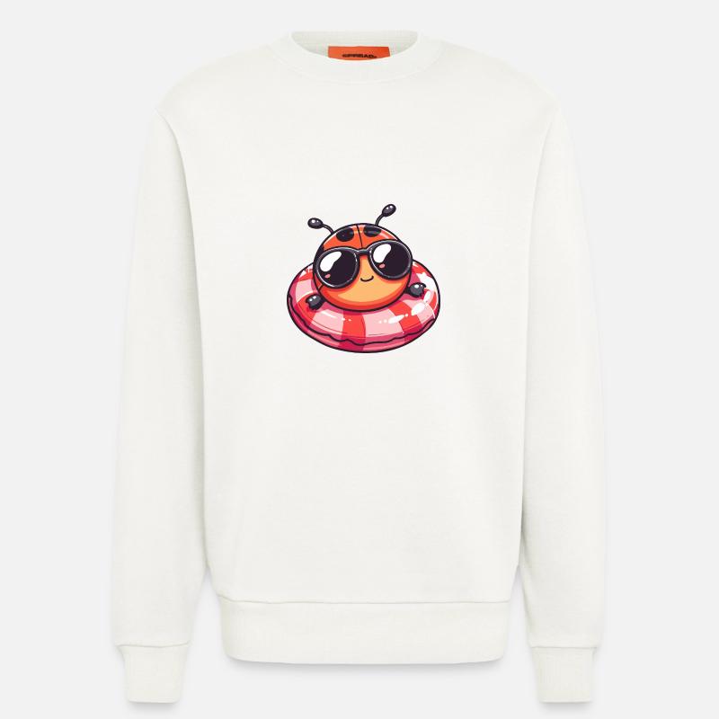 Ladybug Comic Cool - Sweatshirt - made by SPREAD  - OFF WHITE